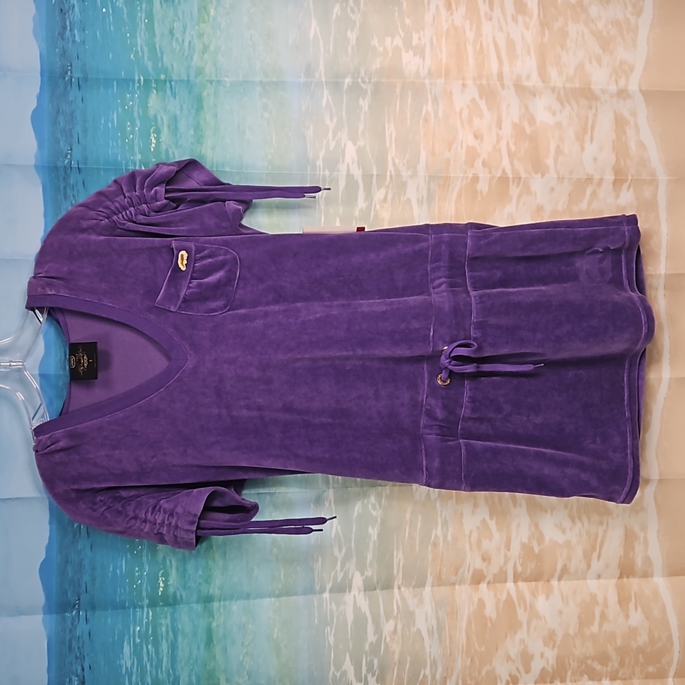 Ecko red size S purple velour dress.